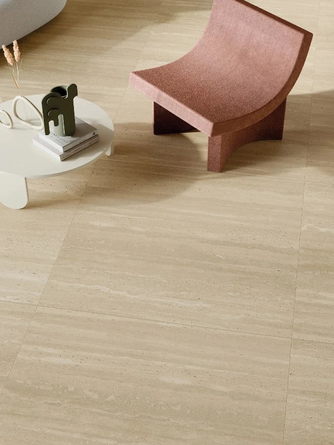 Toscana Antica Porcelain Tile 48" x 48" in Cream
