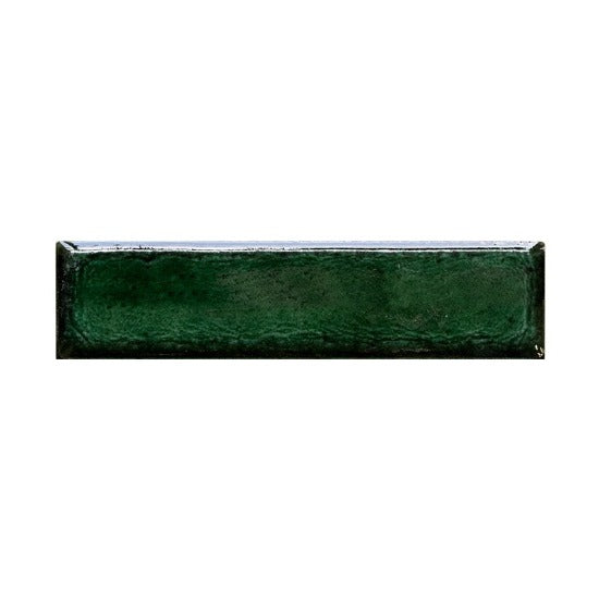 Verde Green Crackled Ceramic Tile 4" x 16"