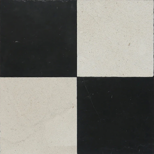 black-cream-tumbled-checkerboard-tile