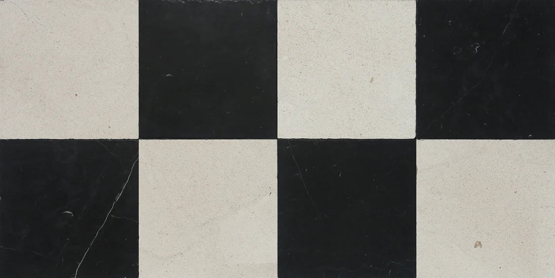 black-cream-checkerboard-tile
