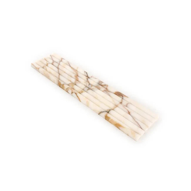 Fairbourne in Afyon Gold Fluted Marble Tile 6" x 24"