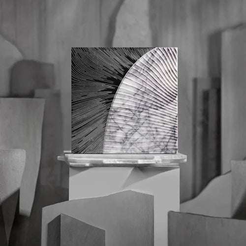 Artistic Tile Duo By Alison Rose Nero/Lilac Decorative Field