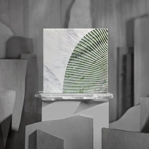 Artistic Tile Duo By Alison Rose Calacatta Gold/Matcha Decorative Field