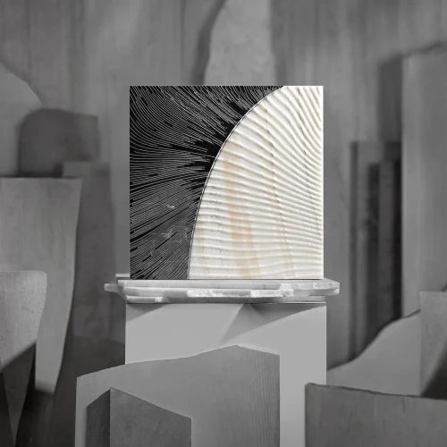Artistic Tile Duo By Alison Rose Nero/Vanilla Onyx Decorative Field