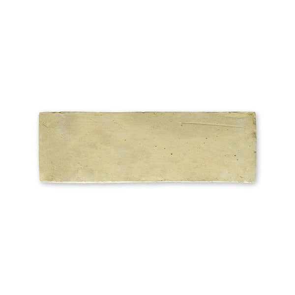 Almond Matte Subway Zellige Tile 2" x 6"