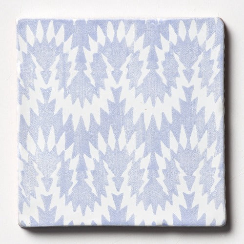 Antiga Blue Ceramic Tile Deco IWF 6" x 6"