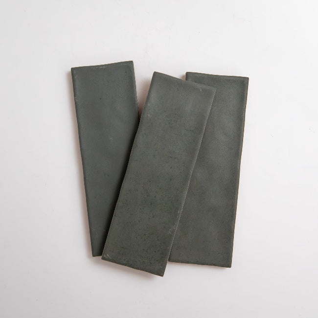 Arden Ceramic Tile 2" x 6" in Dark Green