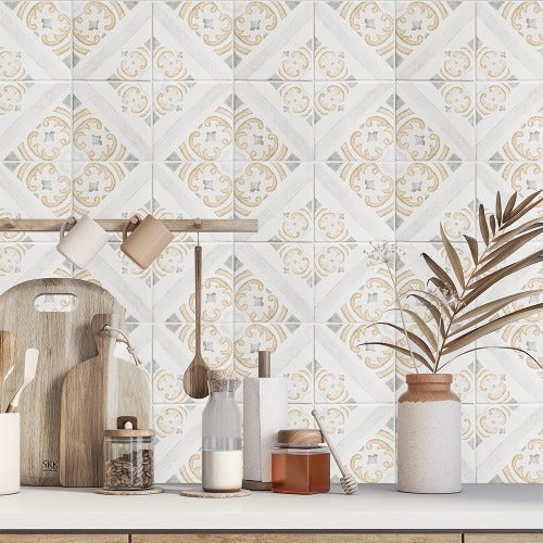 Bethesda Ceramic Tile Deco BCB 6" x 6"