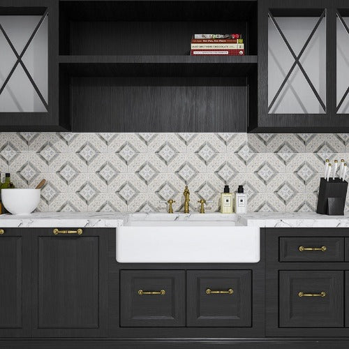 Bethesda Ceramic Tile Deco BRB 6" x 6"