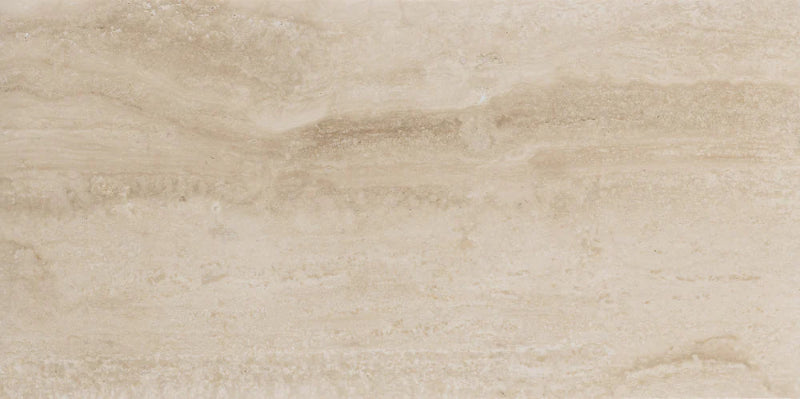 Beige travertine tile with a subtle pattern
