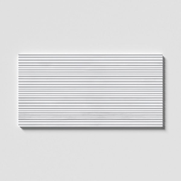 Windsor Thin Bianco Dolomiti Flute Honed Marble Tile 18" x 36"