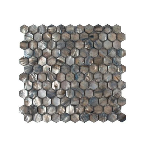 Blue Affairs Seashell Mosaic Tile