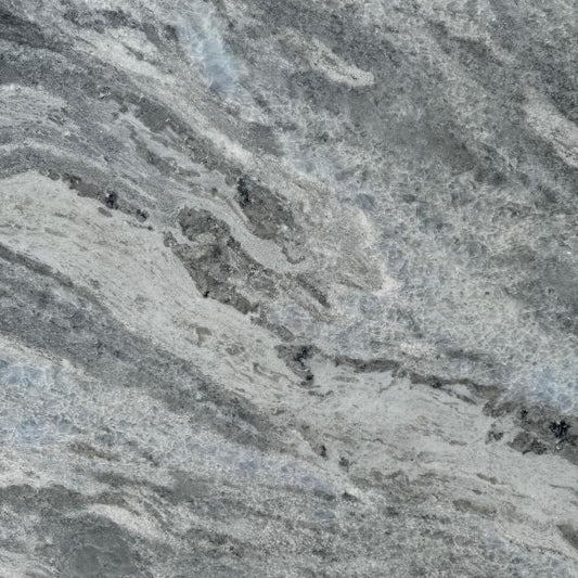 Closeup of Blue Glacier Marble Slab - Premium Quality