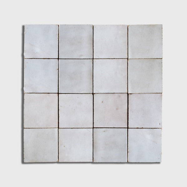 Cloud Glossy Zellige Mosaic 11" x 11"