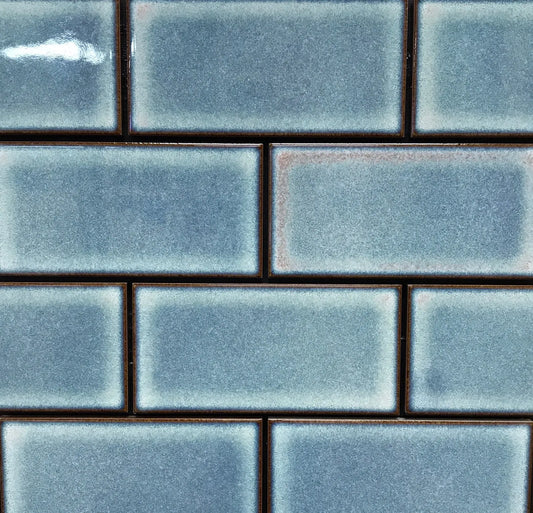Cosmic Blue Porcelain Subway Tile 3" x 6"