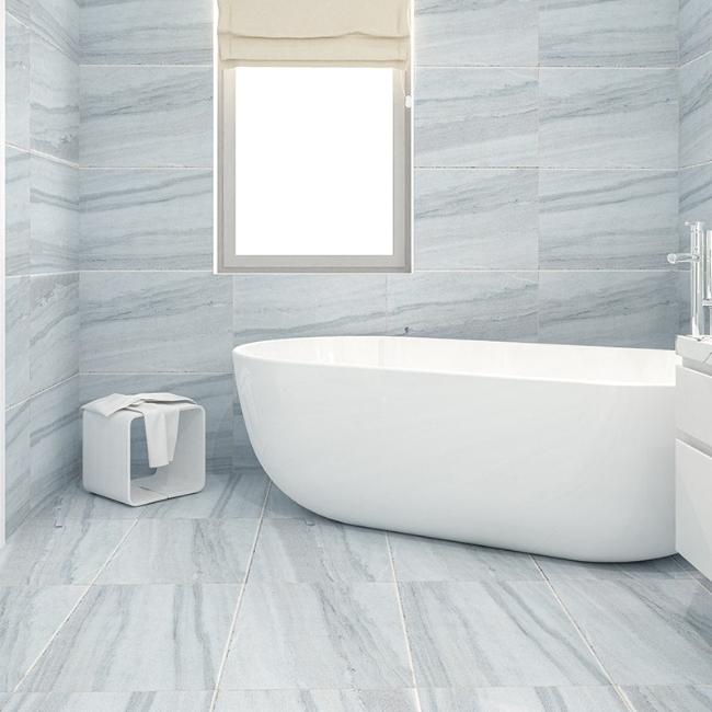 Country Stone in Striato Zeus Vein Cut Marble Tile 16" X 24"