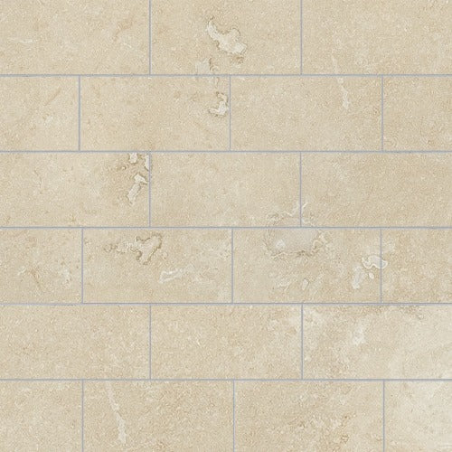 Cream Honed Filled Travertine Tile