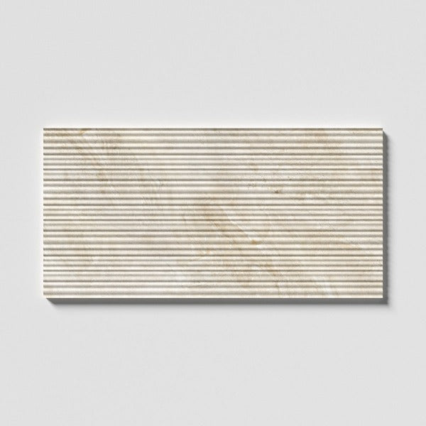 Windsor Thin Cream Flute Honed Marble Tile 18" x 36"