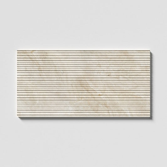 Windsor Thin Cream Flute Honed Marble Tile 18" x 36"