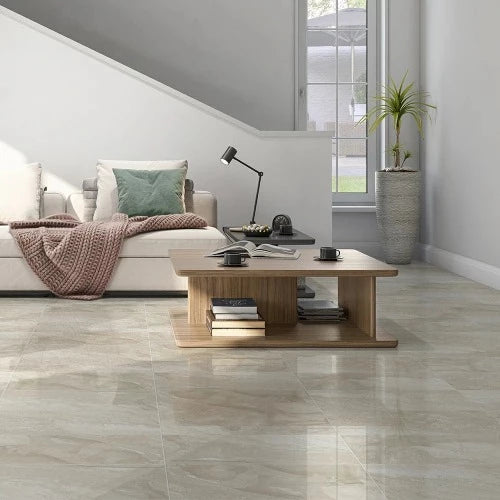 Crema Rivetta Polished Marble Tile 12" X 24"
