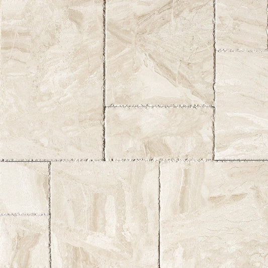 Crema Rivetta Marble Brushed Chiselled Versailles Pattern