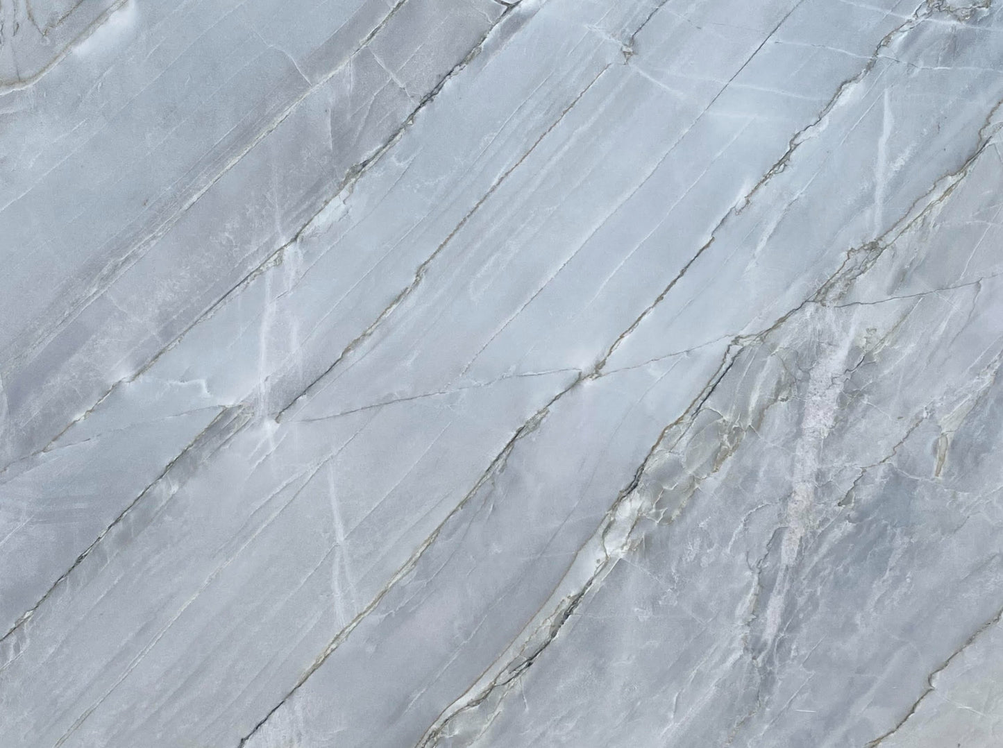 Details of Crystal Grey Quartzite Slab