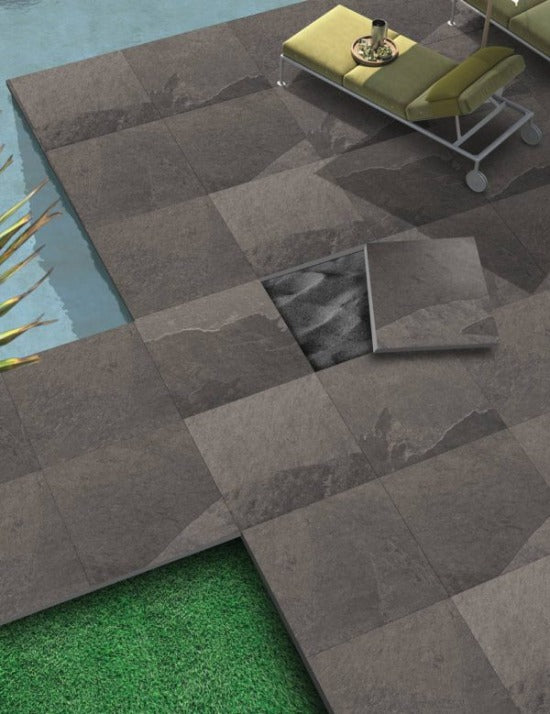 Ebony Black Porcelain Paver