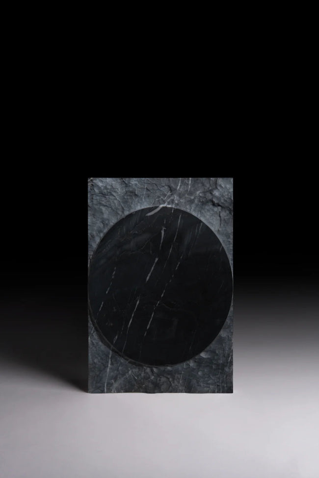 Black marble deco tile