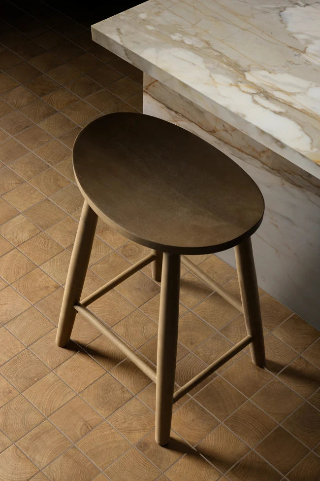 Artistic Tile End Cut Walnut Mosaic Tile Matte Porcelain