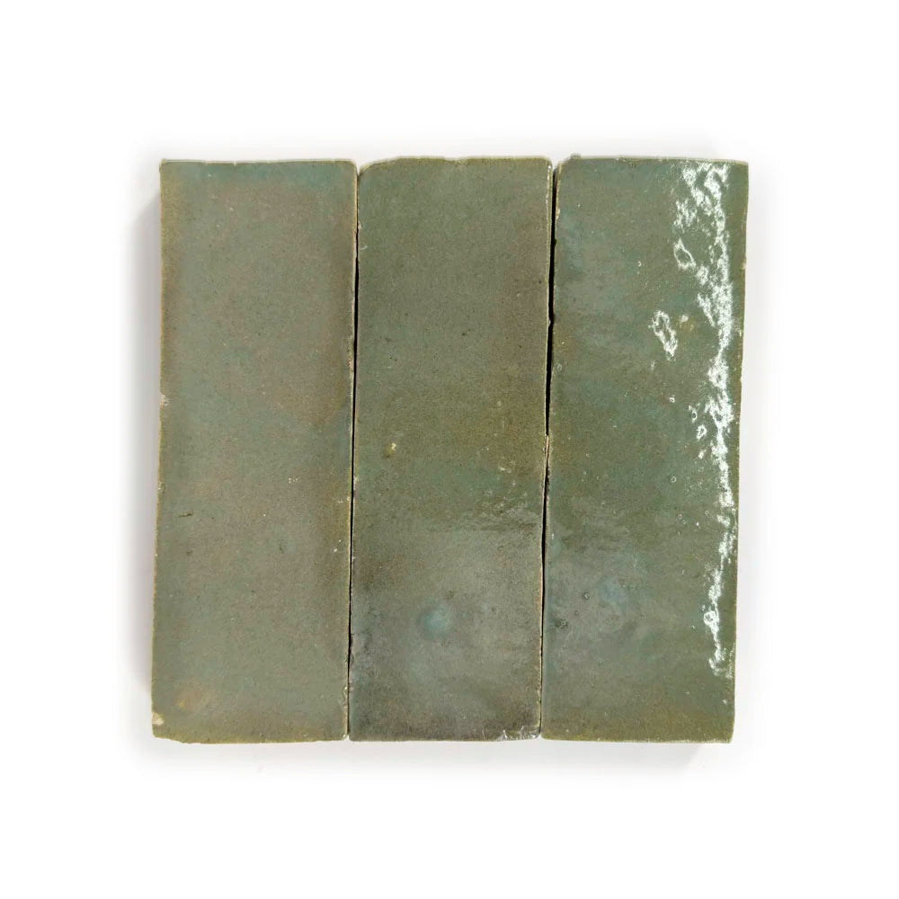 Fez Zellige Tile Agave 2" x 6"