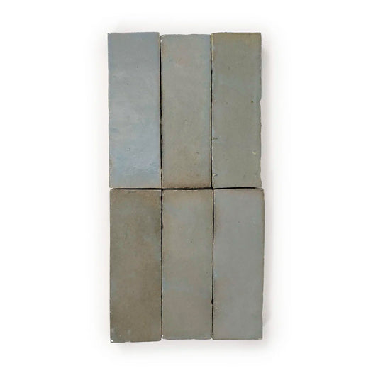 Fez Zellige Tile Gris 2" x 6"