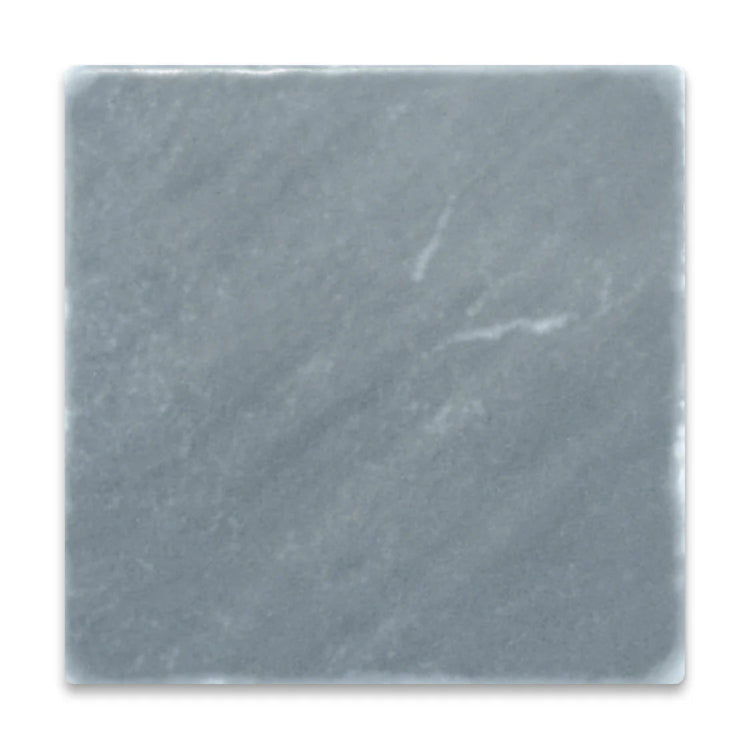 Pietra Collection in Fumo di Marmo Tumbled Marble Tile 4" x 4"