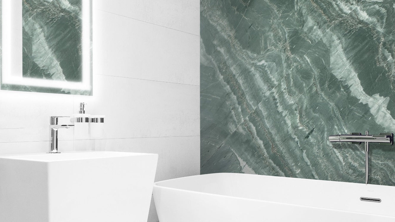 Giada Green Quartzite Slab 3/4" Polished Stone