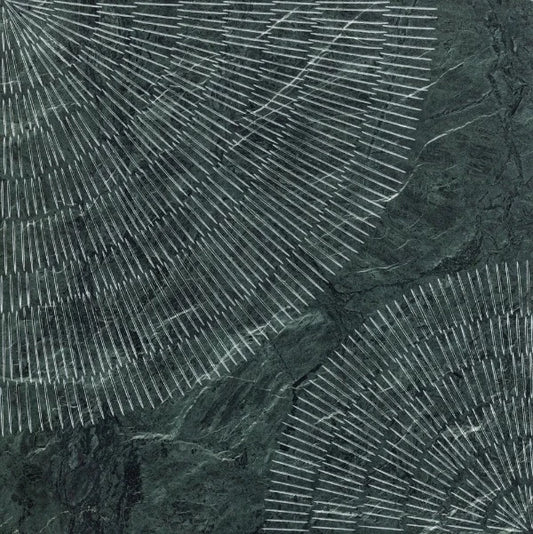 Artistic Tile Soleil Green Serpentine Decorative Field Tile