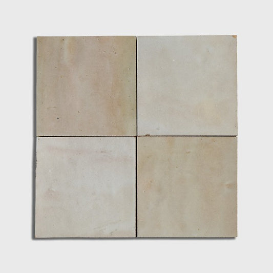 Greige Glossy Zellige Tile 4" x 4"