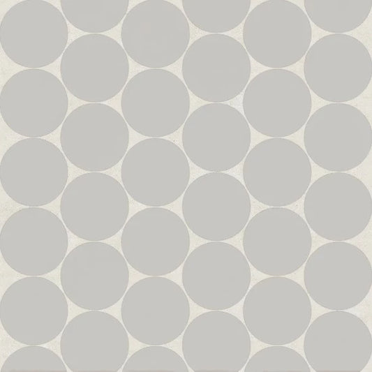 Moor 2" Penny Round Matte Porcelain Mosaic in Light Grey