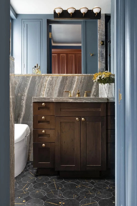 Artistic Tile Tempo Nero Wj Mosaic Honed Stone