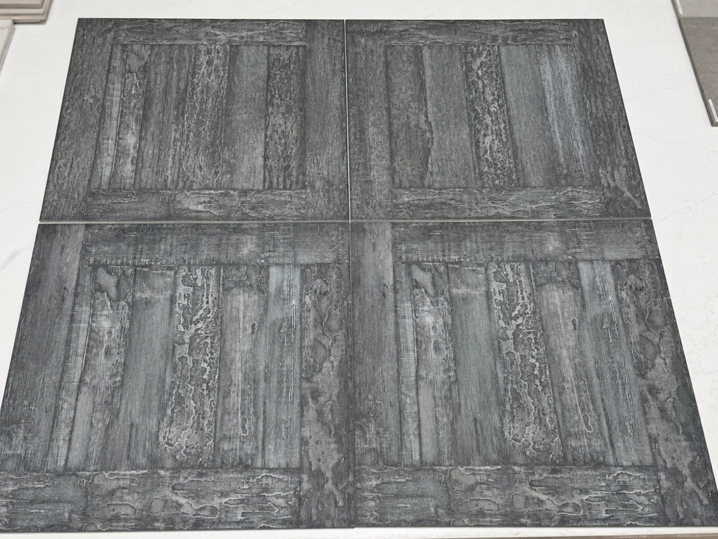 Sterling Porcelain Wood Tile in Midnight Slate 24" x 24"