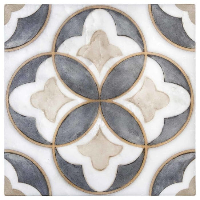 Isla in Gunmetal Dolomite Tile 6" x 6"