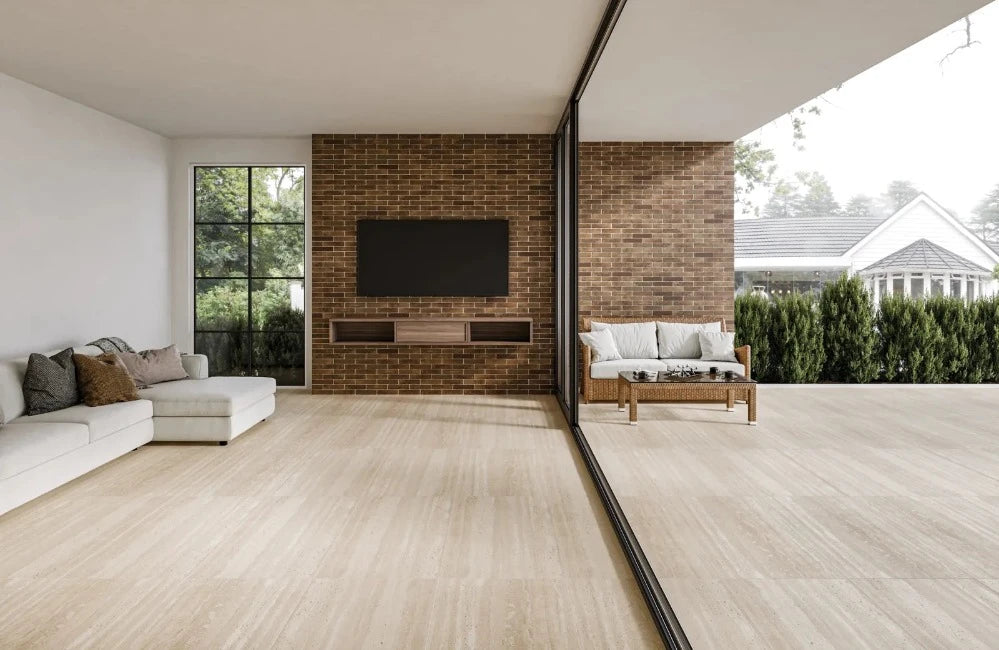 Toscana Antica Porcelain Tile 24" x 48" in Ivory