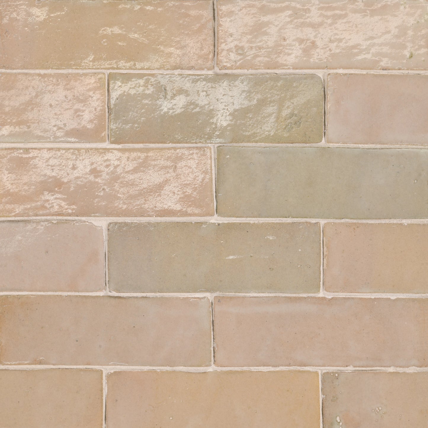 Tunis Zellige Tile Glossy in Ivory 2" x 6"