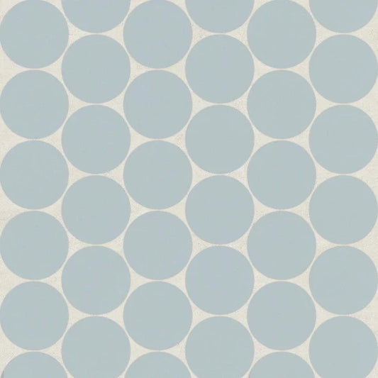 Moor 2" Penny Round Matte Porcelain Mosaic in Light Blue