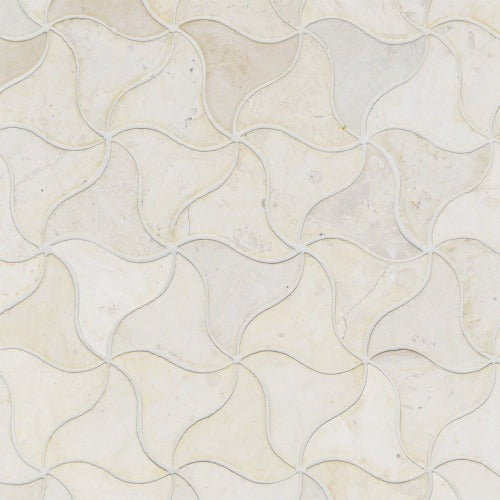 Lina Honed Limestone Mosaic