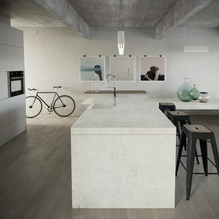 Dekton Lunar Industrial Slab