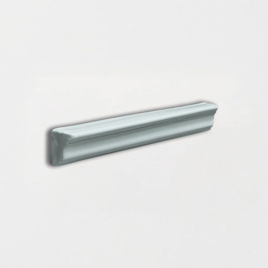 Baby Blue Glossy Finish Trim Ceramic Moldings 1" x 6"