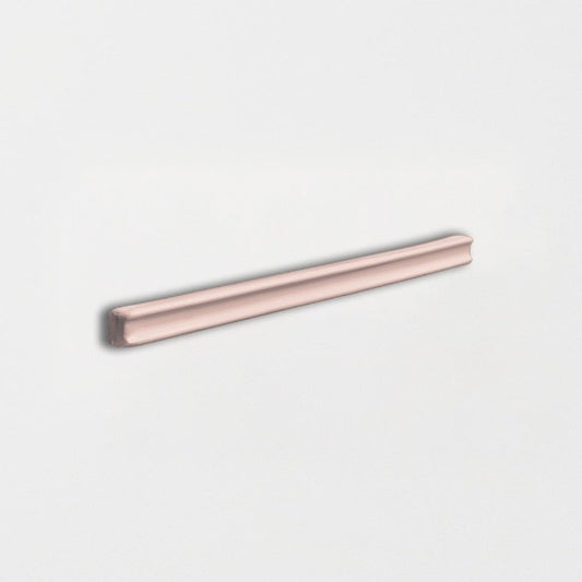 Blush Glossy Pencil Trim Ceramic Moldings 5/8" x 6"