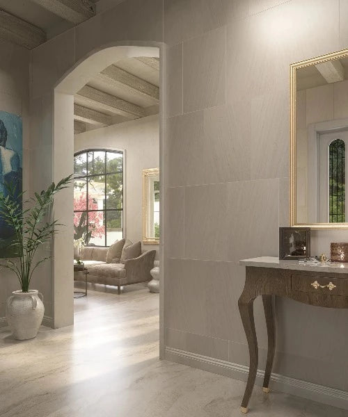 Artistic Tile Moca Cream Limestone Field Tile Honed 16" X 24" X 3/8" Stone Straight Edge