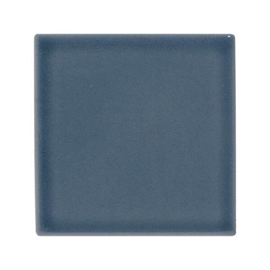 Marine Blue Crackled Ceramic Tile 4" x 4"