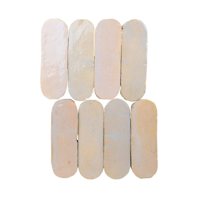 【J32426】GULLET / desert Medina Oval Zellige Tile in Desert Luster 2