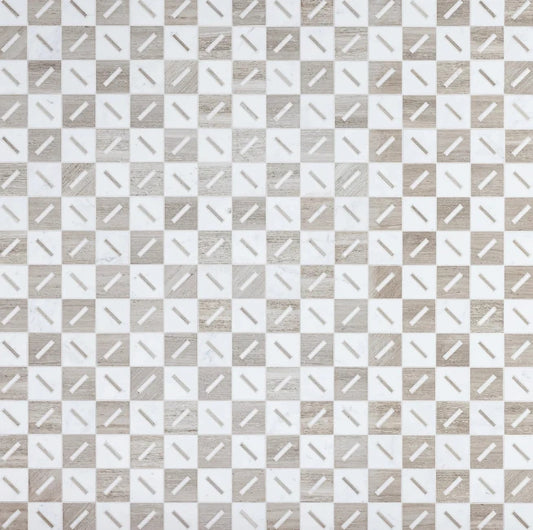 Artistic Tile Michelle Gerson Stix 3" Waterjet Mosaic Tailored To
